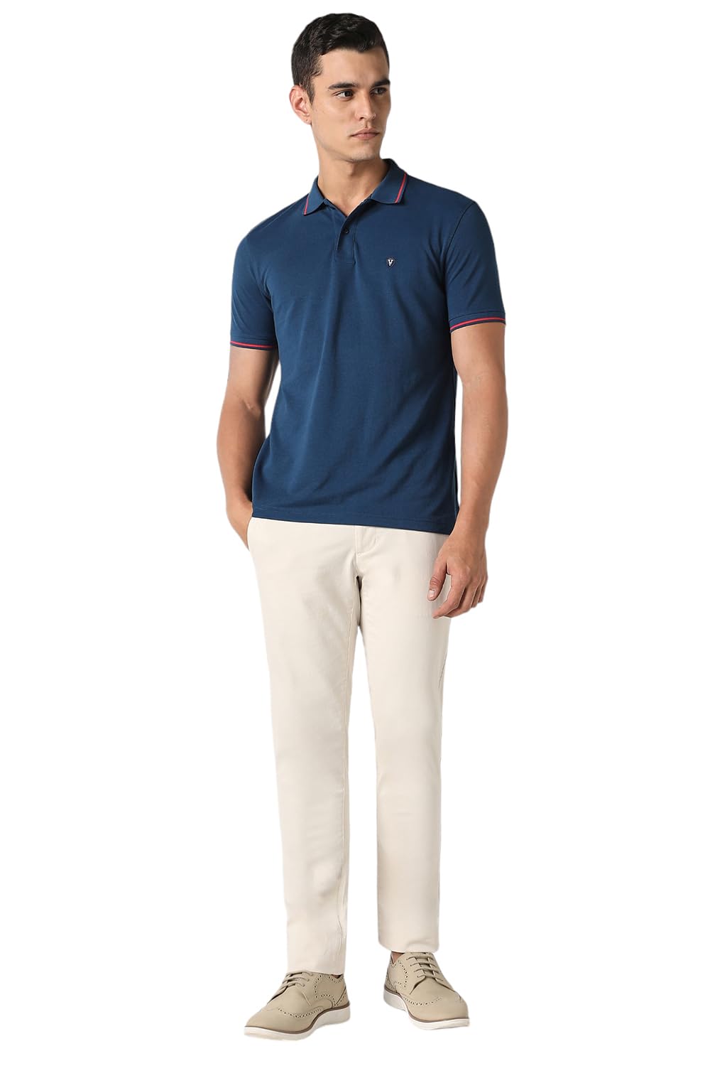 Van Heusen Solid Polo T-Shirt