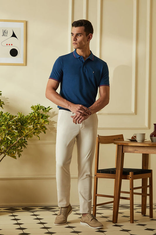 Van Heusen Solid Polo T-Shirt